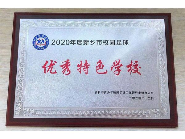 2020年度新乡市校园足球优秀特色学校
