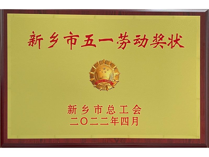 新乡市五一劳动奖状